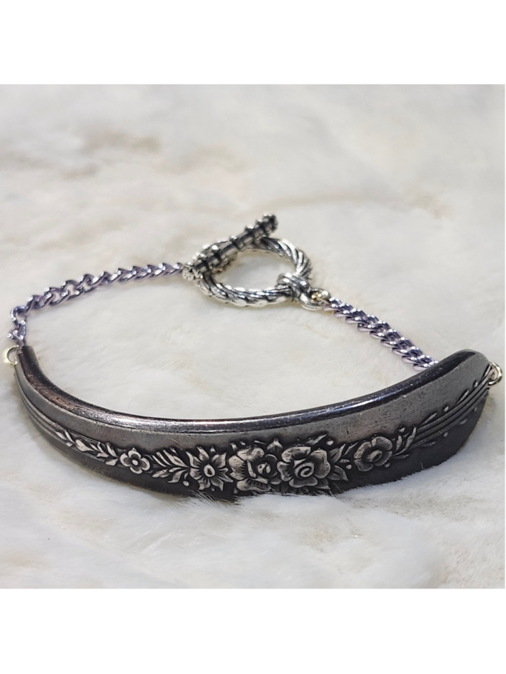 Bracelet Silverwear ONEIDA silverplate 1954 ROYAL ROSE aged